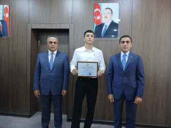 Goranboyda yüksək balnan ali məktəblərə qəbul olan məzunlarla görüş keçirildi