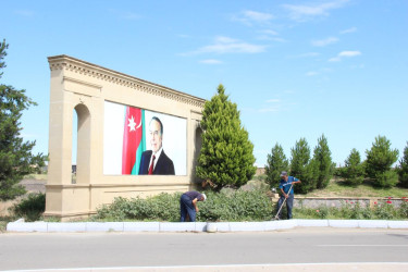 Goranboyda  genişmiqyaslı abadlıq və yenidənqurma işləri surətlə davam etdirilir