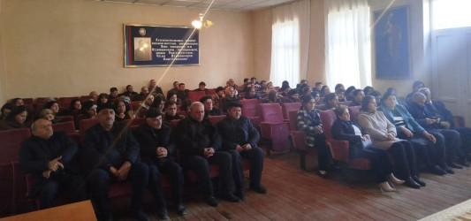 Goranboyda inzibati ərazi dairələri üzrə nümayəndələrin hesabat məruzləri dinlənildi