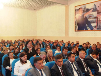 Goranboyda "Fövqəladə halların xəbərdar edilməsi sahəsində koordinasiyanın və birgə fəaliyyətin təşkili, eləcə də mövcud problemlər" mövzusunda seminar-müşavirə keçirildi