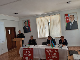 Goranboyda "Narkomaniyaya yox deyək" və "Erkən nigahın fəsadları" mövzularında maarifləndirici tədbir keçirildi