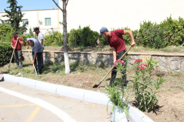 Goranboyda genişmiqyaslı abadlıq və yenidənqurma işləri davam etdirilir