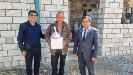 Goranboyda Qurban bayramı mübasibətilə  verilən bayram sovqatları 600 ailəni əhatə edir