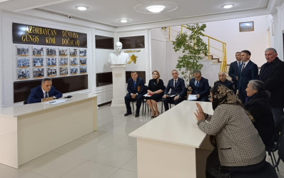 Goranboy rayon İcra Hakimiyyətində vətəndaşlar qəbul edildi, müraciətləri dinlənildi