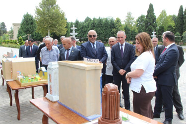 Goranboyda “Şəhərsalma və Memarlıq” ili çərçivəsində sərgi keçirildi