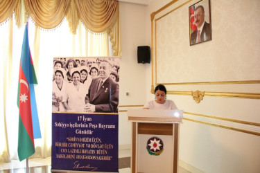 Goranboyda tibb işçilərinin peşə bayramı ilə bağlı tədbir keçirildi.