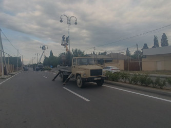Goranboyda aparılan genişmiqyaslı abadlıq və yenidənqurma işləri rayonumuzun simasını daha da gözəlləşdirir