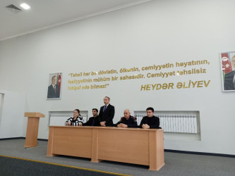Goranboyda "Qızların təhsildən yayınması hallarının qarşısının alınması" mövzusunda maarifləndirici tədbir keçirildi