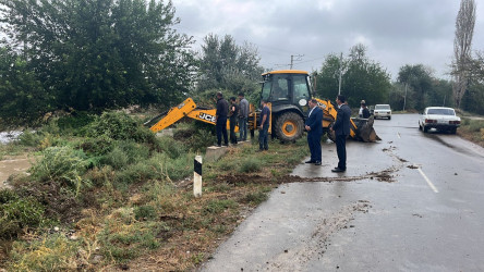 Goranboyda  bu  gecə  başlayan yağışlar nəticəsində  çaylarda suyun səviyyəsi artmışdır