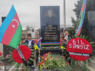 Goranboyda şəhidlərin ildönümü ilə bağlı məzarları ziyarəti davam edir