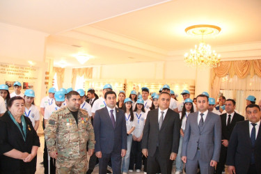 Goranboyda Ümummilli lider Heydər Əliyevin anadan olmasının 103 illiynə həsr olunmuş "Heydər Əliyev siyasəti kontekstində gənclər" adlı gənclər düşərgəsi təşkil edildi