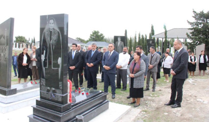 “27 sentyabr-Anım Günü”nün beşinci ildönümü ilə bağlı Tap Qaraqoyunluda şəhidlərimizin məzarları ziyarət olundu