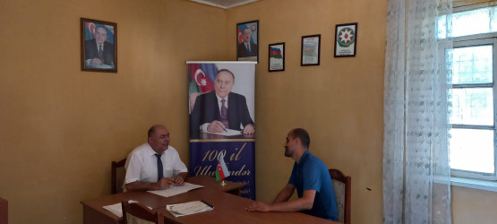 Goranboyda vətəndaş qəbulları davam edir