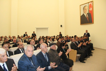 Goranboyda Ümummilli Lider Heydər Əliyevin 103-cü ildönümü ilə bağlı "Vətənə, xalqa həsr edilən ömür" mövzusunda konfrans keçirildi