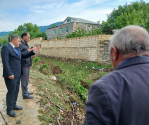 Goranboyda sel sularının fəsadlarının qarşısının alınması üçün tədbirlər görülüb