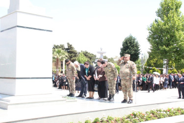 Goranboyda Ümummilli Lider Heydər Əliyevin 103-cü ildönümü ilə bağlı "Vətənə, xalqa həsr edilən ömür" mövzusunda konfrans keçirildi