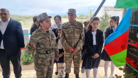 Goranboyda, şəhid Milli Qəhrəman Sərxan Ocaqverdiyevin anım günü ilə bağlı məzarı ziyarət olundu, əziz xatirəsi ehtiramla anıldı