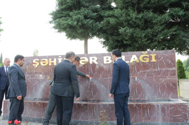 Goranboyda, “27 sentyabr-Anım Günü” öncəsi, Şəhidlər Xatirə Kompleksində səliqə-səhman işləri diqqət mərkəzindədir