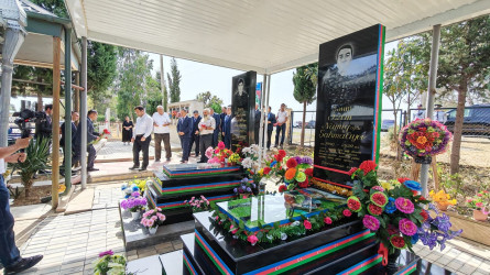 Goranboy rayon Xanqərvənd kənd qəbirstanlığında şəhidlərimizin məzarları ziyarət olundu