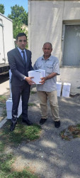 Goranboyda Qurban bayramı münasibətilə şəhid, qazi və aztəminatlı ailələr ziyarət olundu, bayram sovqatları verildi