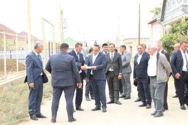 Goranboy şəhərinin 58-ci məhəlləsində abadlıq və yenidənqurma işləri davam etdirilir