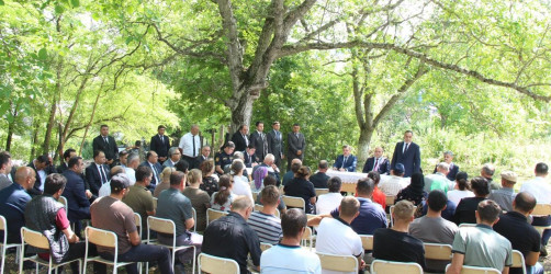 Goranboyda növbəti səyyar qəbul Rus Borisi kəndində keçirildi
