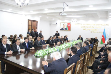 Goranboyda Ümummilli Lider Heydər Əliyevin anım günü ilə  bağlı, “Heydər Əliyev-dövlətçilik və liderlik məktəbi” adlı konfrans keçirildi