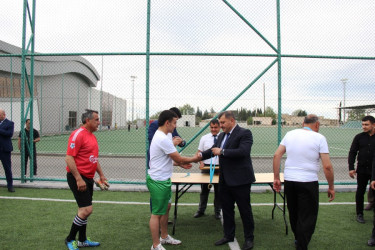 Goranboyda “Konstitusiya və Suverenlik ili” çərçivəsində, Ümummilli Lider Heydər Əliyevin anadan olmasının 102 ci il dönümü ilə bağlı,  təşkil olunan mini futbol üzrə rayon birinciliyinin final oyunu keçirildi