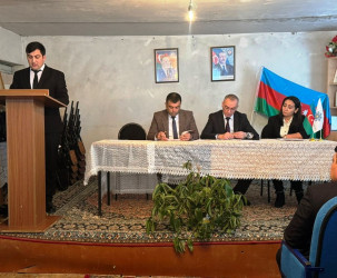 Goranboyda inzibati ərazi dairəsi üzrə nümayəndəliklərdə hesabat iclasları keçirildi
