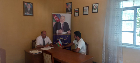 Goranboyda vətəndaş qəbulları davam edir