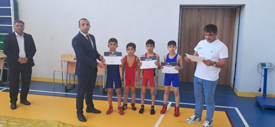 Goranboy rayonunda sərbəst güləş idman növü üzrə turnir keçirildi