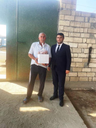 Goranboyda Qurban bayramı münasibətilə şəhid, qazi və aztəminatlı ailələr ziyarət olundu, bayram sovqatları verildi