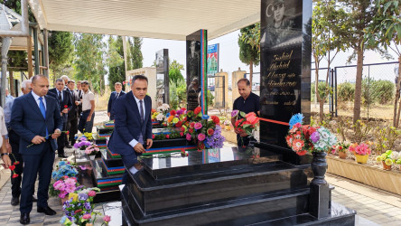 Goranboy rayon Xanqərvənd kənd qəbirstanlığında şəhidlərimizin məzarları ziyarət olundu