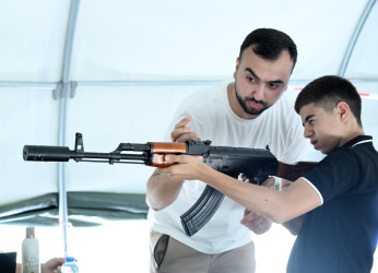 Goranboy rayonunda 15 iyun - Milli Qurtuluş Gününə həsr olunmuş “Şahin” hərbi-idman oyunu çərçivəsində “Cəsur kadet” sınaq günləri “Gənclər paytaxtı” Goranboy rayonunda keçirildi