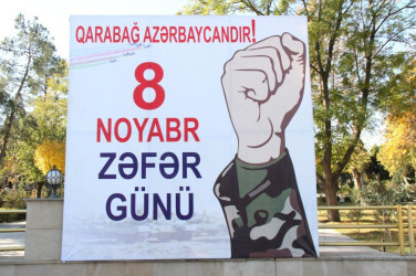 Goranboyda “8 noyabr-Zəfər Günü” ilə bağlı Ümummilli Liderimizin rayon mərkəzində ucaldılmış abidəsi və Şəhidlər Xatirə Kompleksi ziyarət olundu.