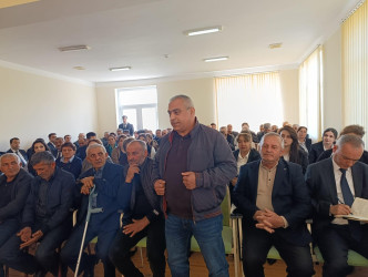 Xınalıda səyyar qəbul keçirildi