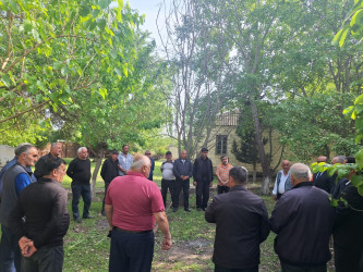 Düzqışlaq kəndində su istifadəçilərinin iştirakı ilə tədbir keçirildi