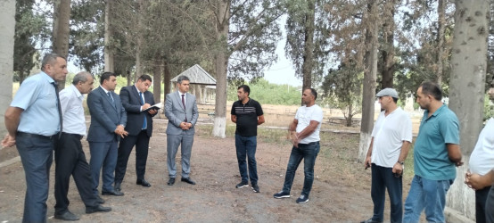 Goranboy rayonunda su ehtiyatlarından səmərəli istifadə olunması ilə bağlı Sarov kəndində su istifadəçiləri ilə görüş keçirildi