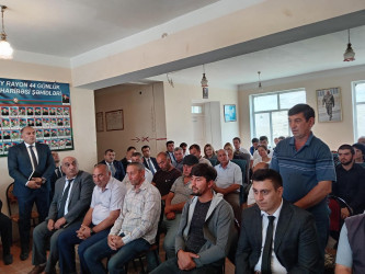 Goranboyda növbəti səyyar qəbul Yuxarı Ağcakənd qəsəbəsində keçirildi