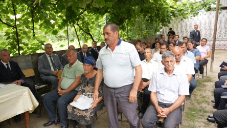 Goranboyda növbəti səyyar qəbul Erkeç kəndində keçirildi