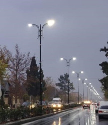 Goranboy şəhərinin gecə işıqlandırılması yenilənir