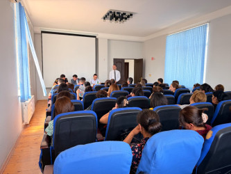 Goranboyda “Əhalinin mülkiyyət hüquqlarının təmin edilməsi sahəsində tədbirlərin səmərəliliyinin artırılması” mövzusunda maarifləndirici tədbir keçirildi