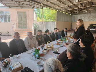 “Konstitusiya və Suverenlik İli” ilə bağlı, Tap Qaraqoyunlu kəndində şəhid ailələri ilə görüş keçirildi