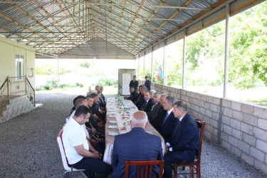 Goranboyda icra başçısı şəhid ailələri ilə görüşdü