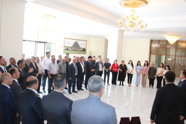 Goranboyda “Su təsərrüfatı və meliorasiya işçiləri günü” ilə bağlı tədbir keçirildi