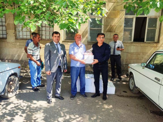 Goranboyda Qurban bayramı mübasibətilə  verilən bayram sovqatları 600 ailəni əhatə edir