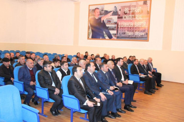 Goranboyda, “2023-cü ildə pambıq əkinləri üçün torpaq sahələrinin müəyyənləşdirilməsi, şum və arat işlərinin təşkili vəziyyəti” mövzusunda kənd təsərrüfatı müşavirəsi keçirildi.