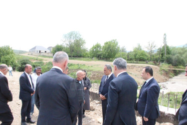 Goranboyda icra başçısı yarasız vəziyyətdə olan körpüyə baxış keçirdi