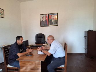 Goranboyda vətəndaş qəbulları davam edir