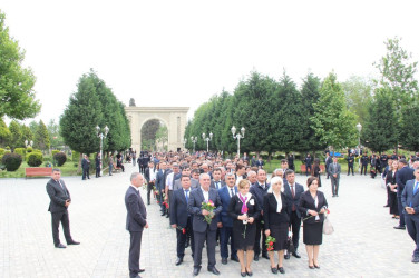 Goranboyda Ümummilli Liderimiz Heydər Əliyevin anadan olmasının 101-ci ildönmü ilə bağlı, ümumrayon tədbiri keçirildi.